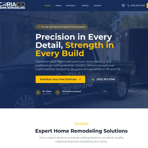 Website build — Website build — CoriaCo